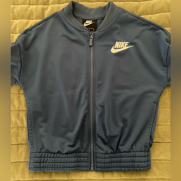 Kid’s Nike Track Jacket Size Medium, Blue - Picture 2 of 4